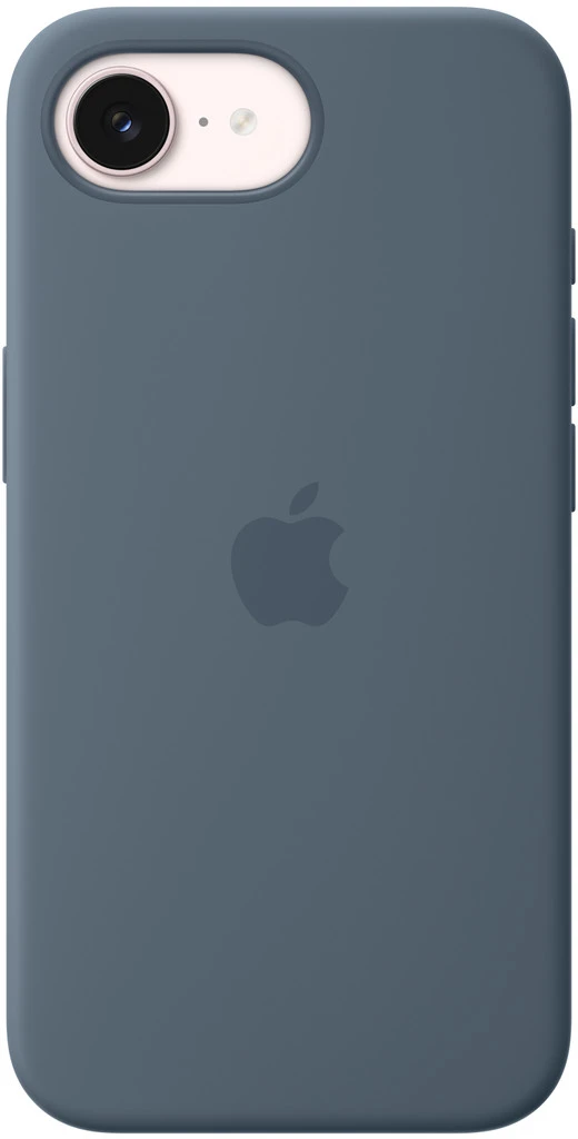 Apple iPhone 17e Silikon Case mit MagSafe Maritimblau